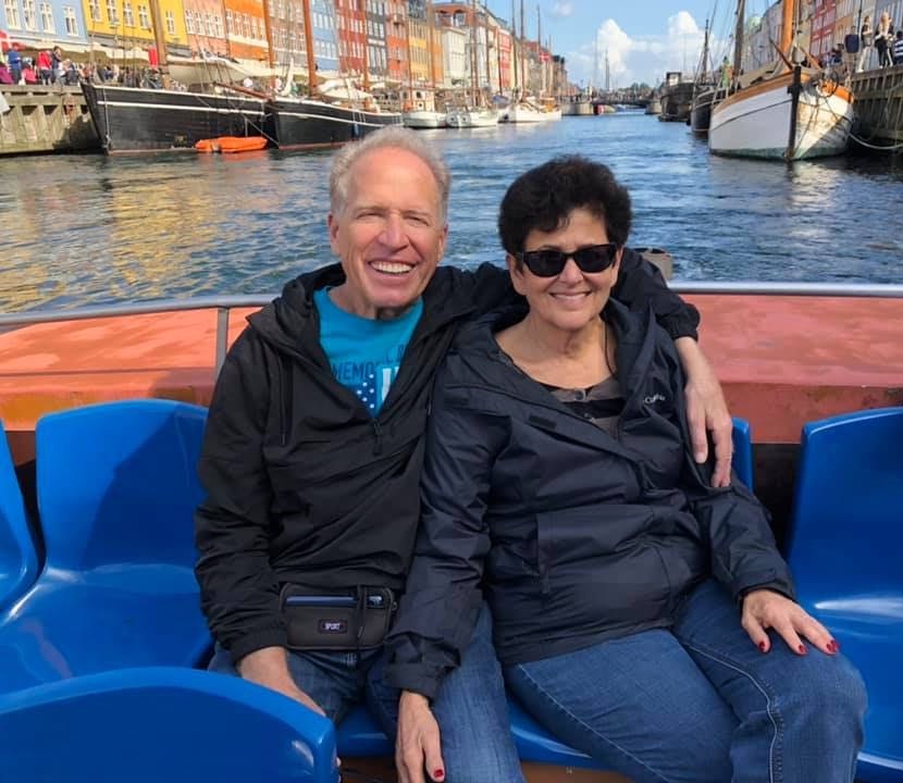 Prem Glidden and Bob on a boat